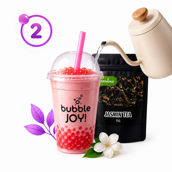 Krok 2 - Wlej ulubioną herbatę lub mleko do Bubble Tea